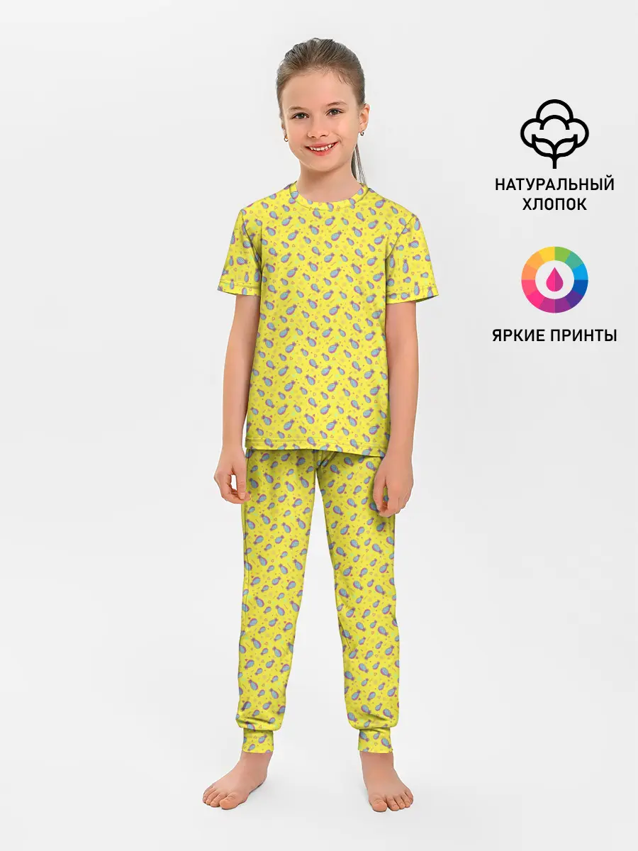 Детская пижама с брюками / Pineapple Pattern