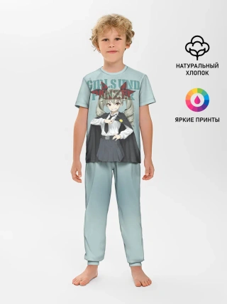 Детская пижама с брюками / Girls und Panzer