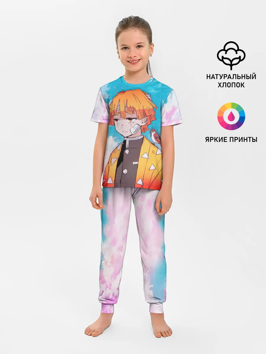 Детская пижама с брюками / КЛИНОК РАССЕКАЮЩИЙ ДЕМОНОВ, ЗЕНИТЦУ