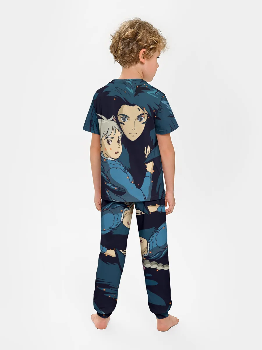 Детская пижама с брюками / Ходячий замок Софи и Хаул летят