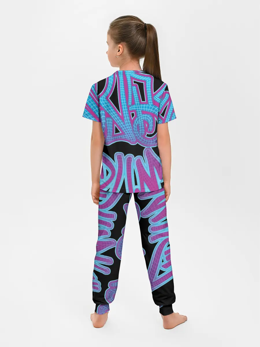 Детская пижама с брюками / Cuber skelet