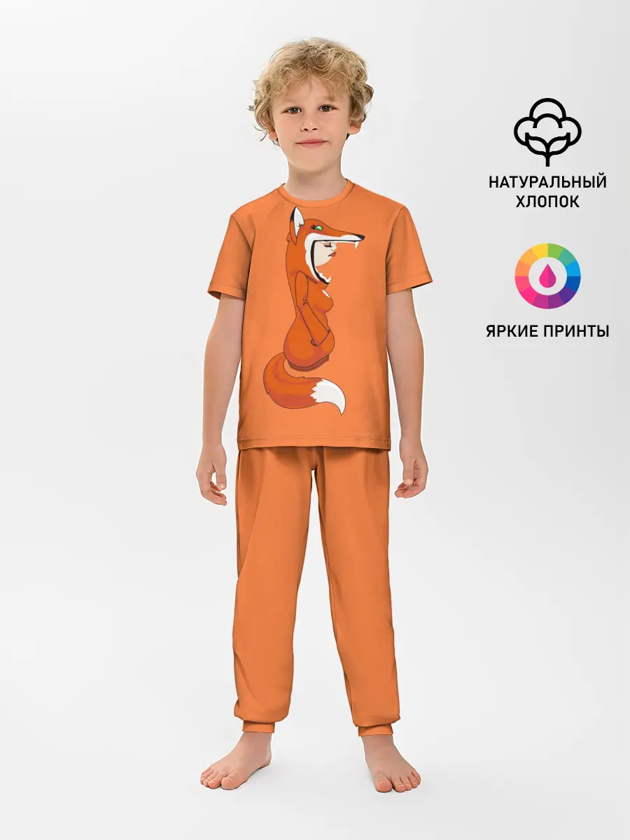 Детская пижама с брюками / Барышня Лиса