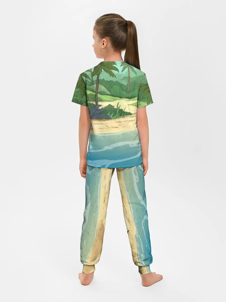 Детская пижама с брюками / Bears on the beach