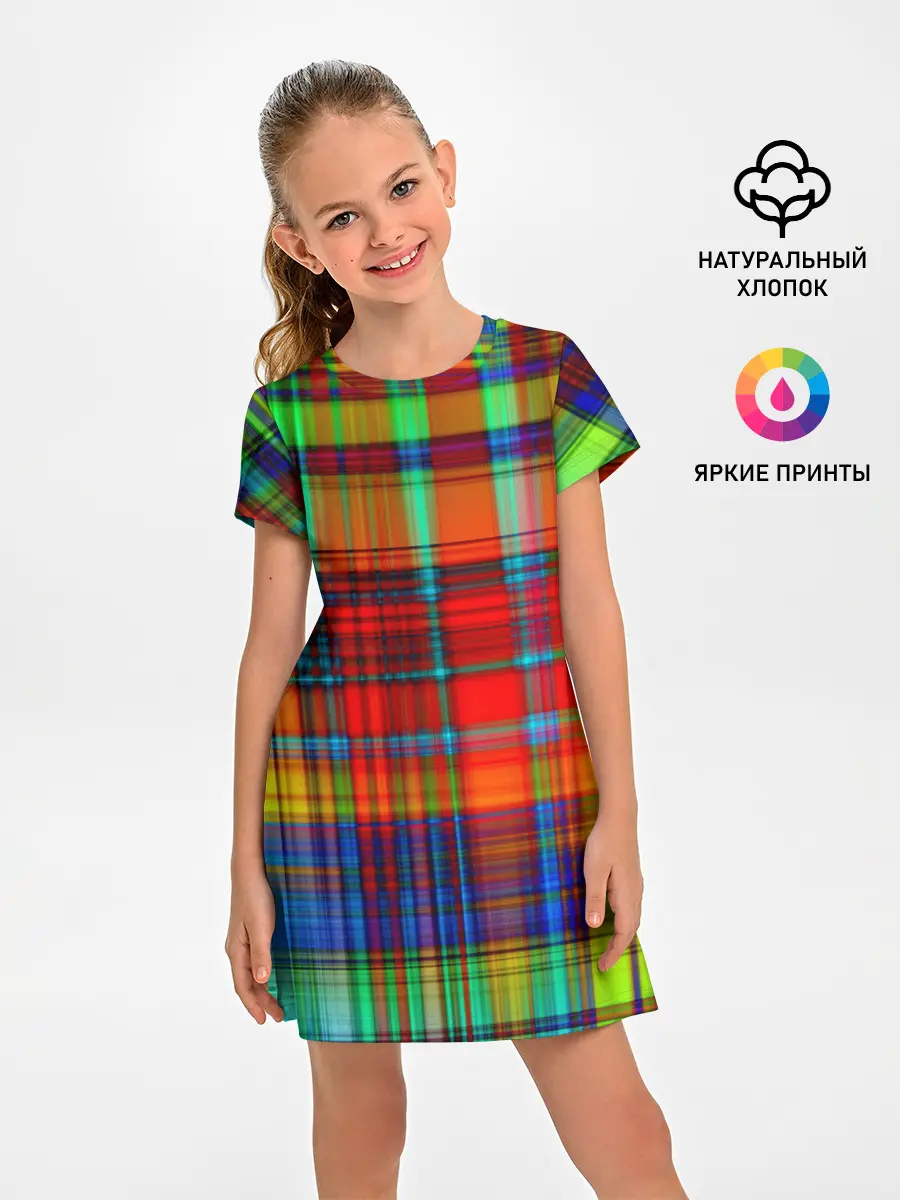 Детское платье / Неоновая сетка