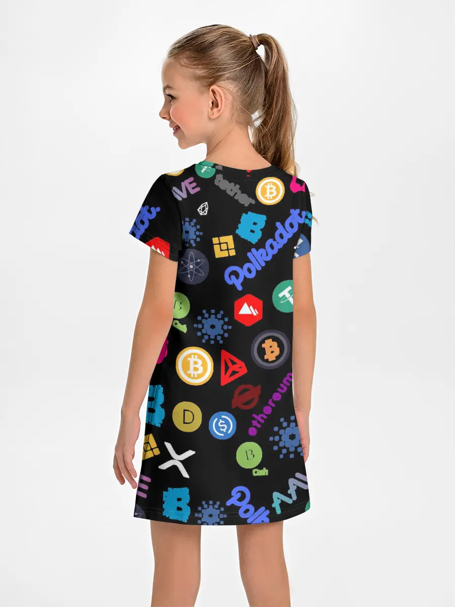 Детское платье / ЛОГОТИПЫ КРИПТОВАЛЮТ | CRYPTOCURRENCIES