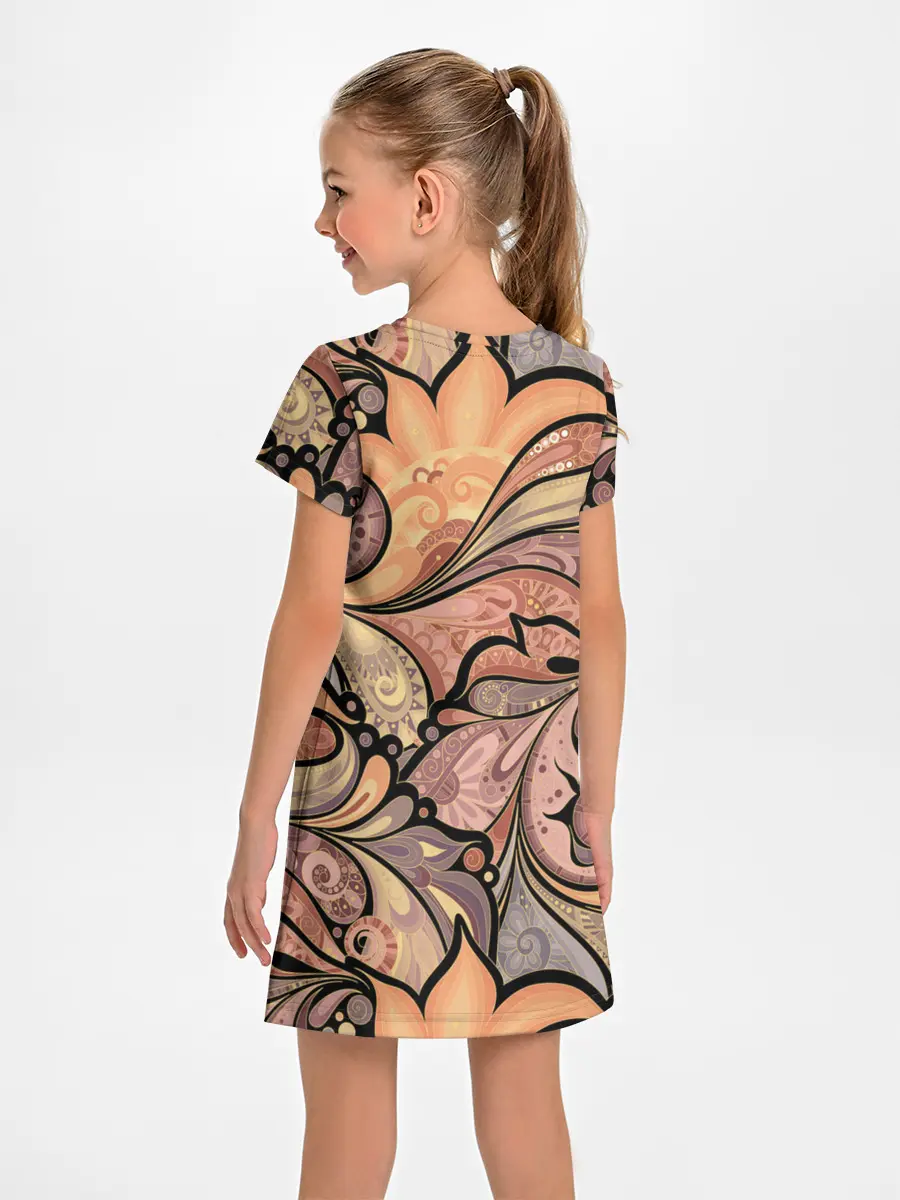 Детское платье / дудл узоры