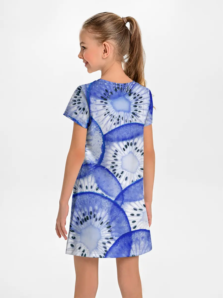 Детское платье / Синий Киви