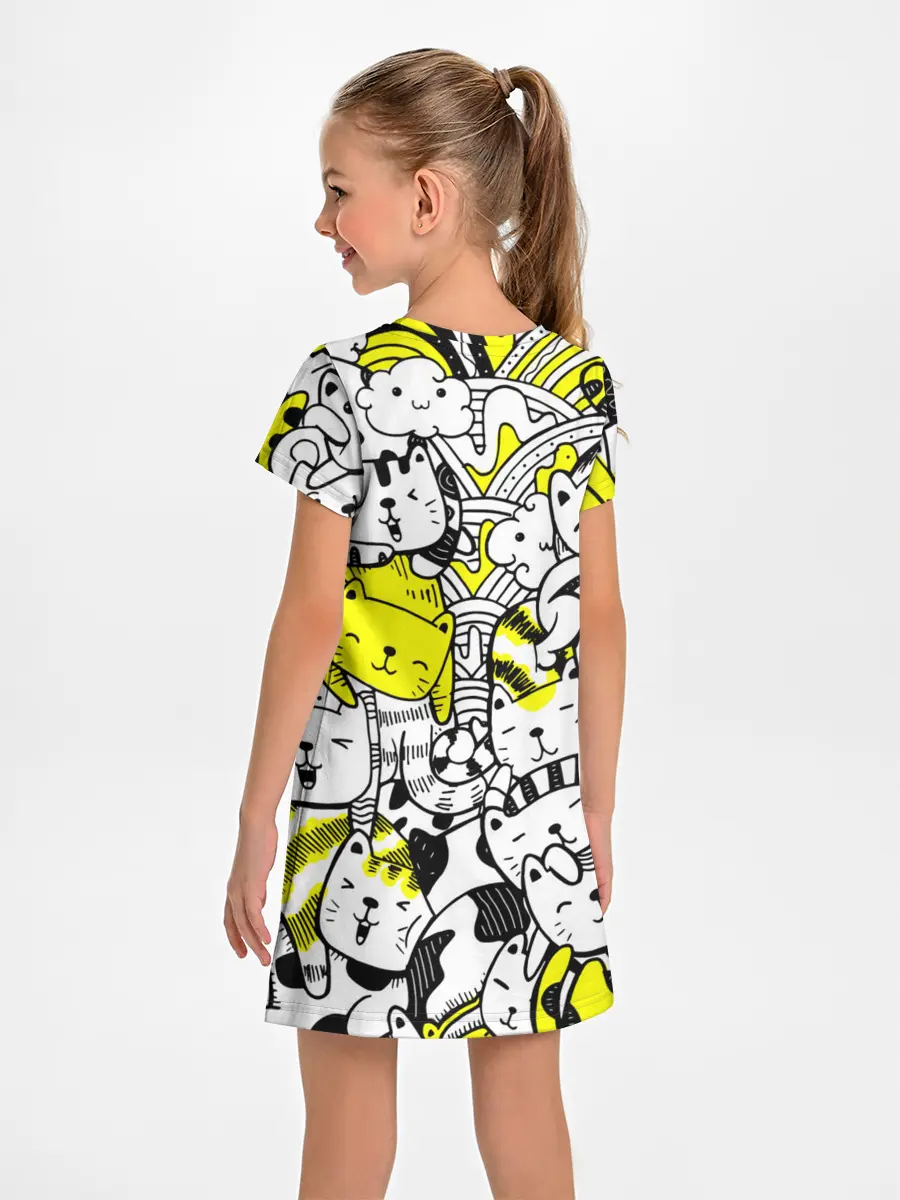 Детское платье / Котики