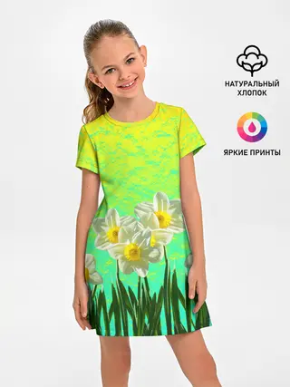 Детское платье / Солнечные Нарциссы