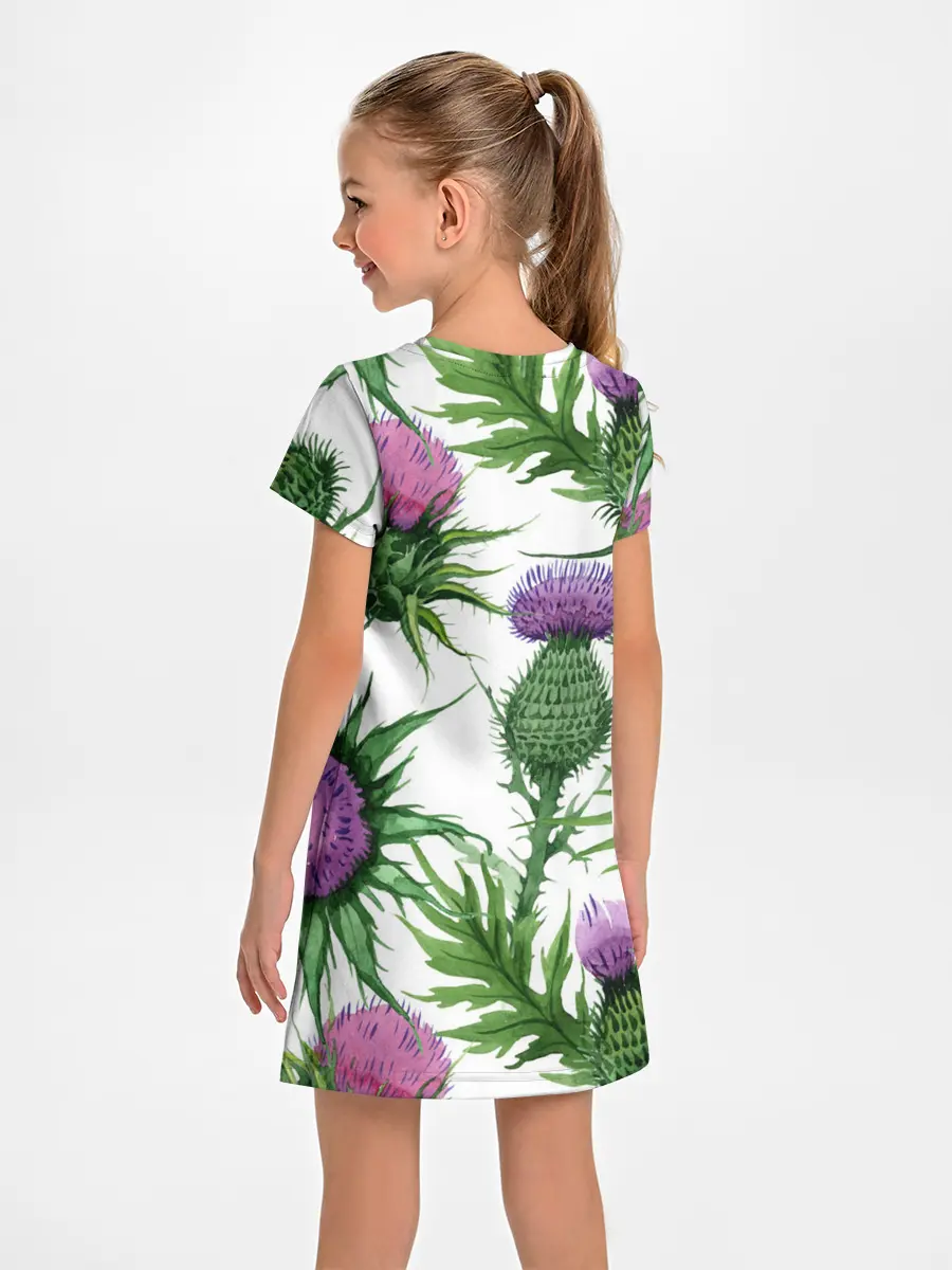 Детское платье / Цветок репейника