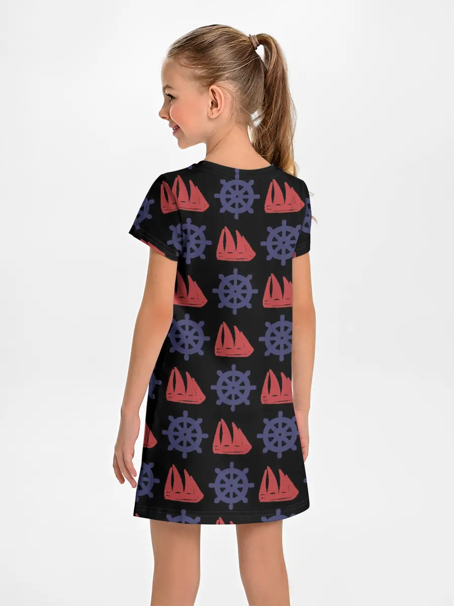 Детское платье / Корабли и штурвалы