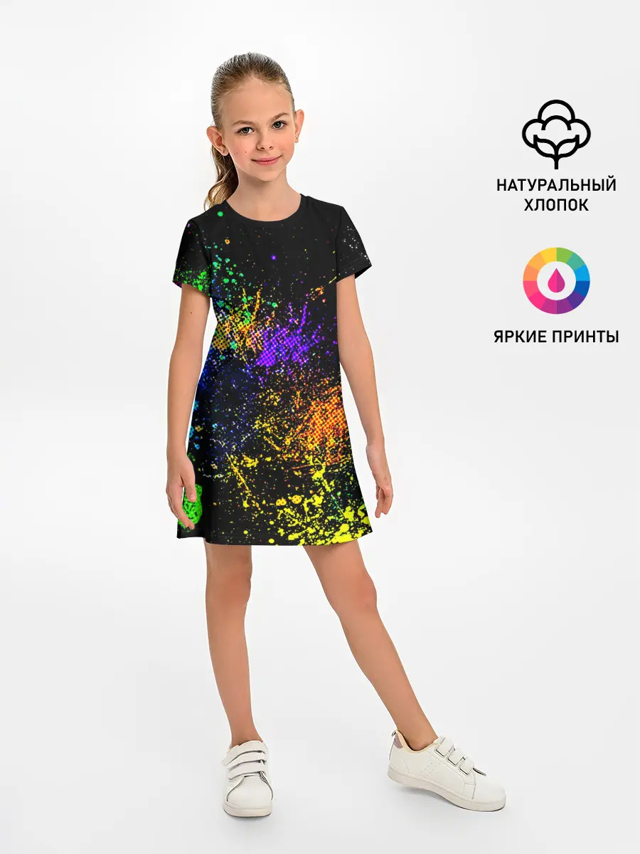 Детское платье / БРЫЗКИ КРАСОК