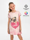 Детское платье / Love Pug | Люблю мопса