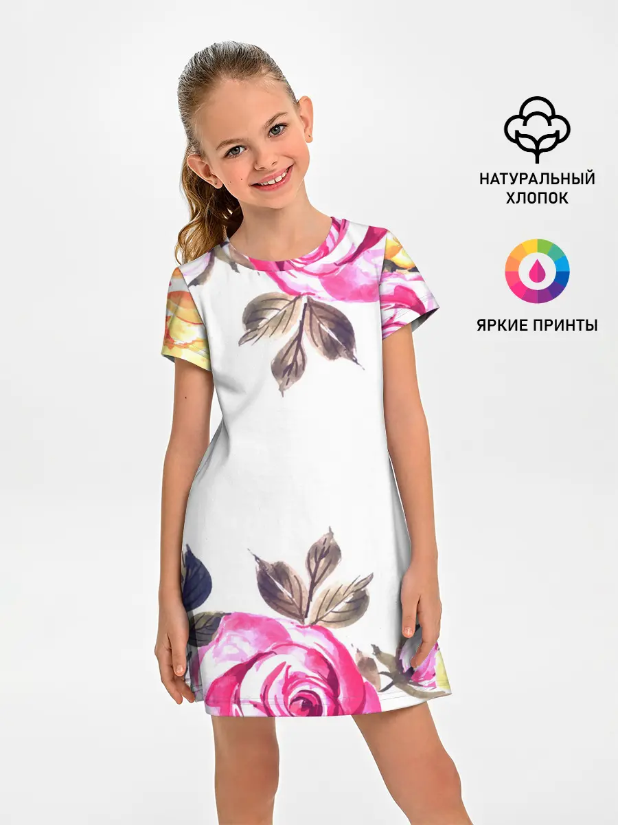 Детское платье / Розы