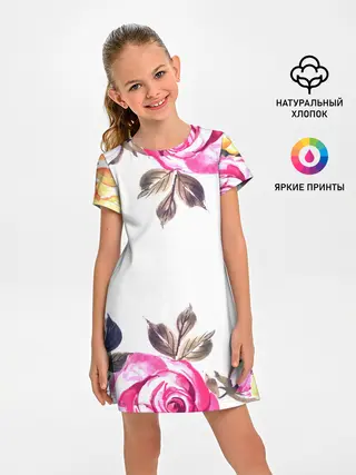 Детское платье / Розы
