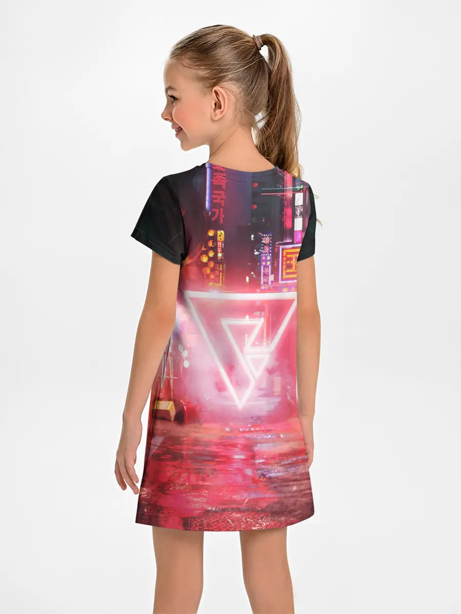 Детское платье / КИБЕР НЕОН