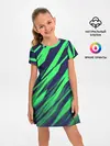 Детское платье / Абстрактный дизайн ,,Зелень