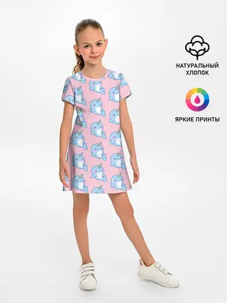 Детское платье / Дельфинчики | Единорожки
