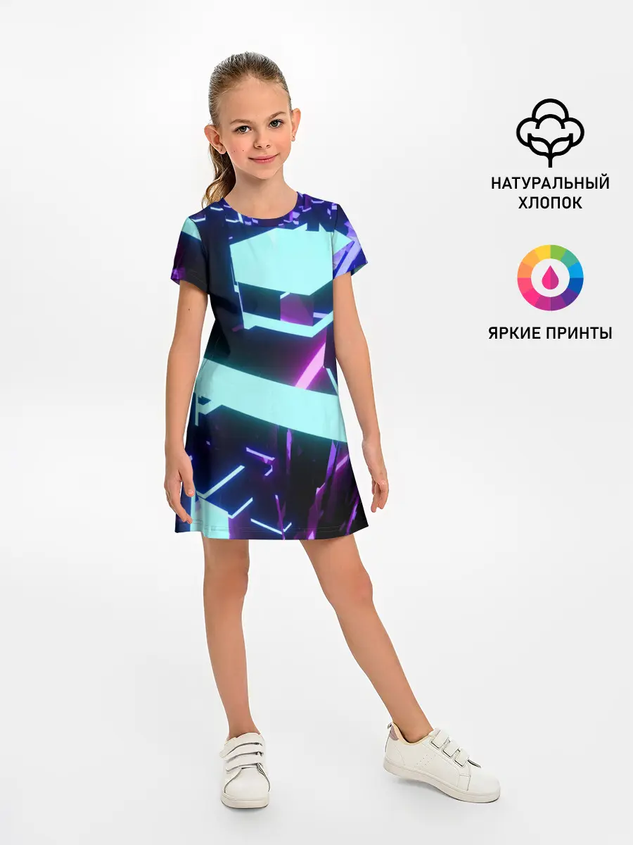 Детское платье / Blue Neons