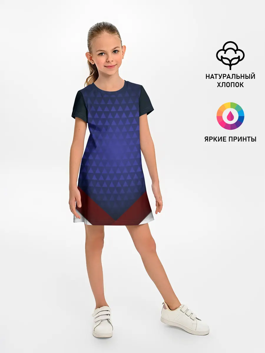 Детское платье / Blue abstract