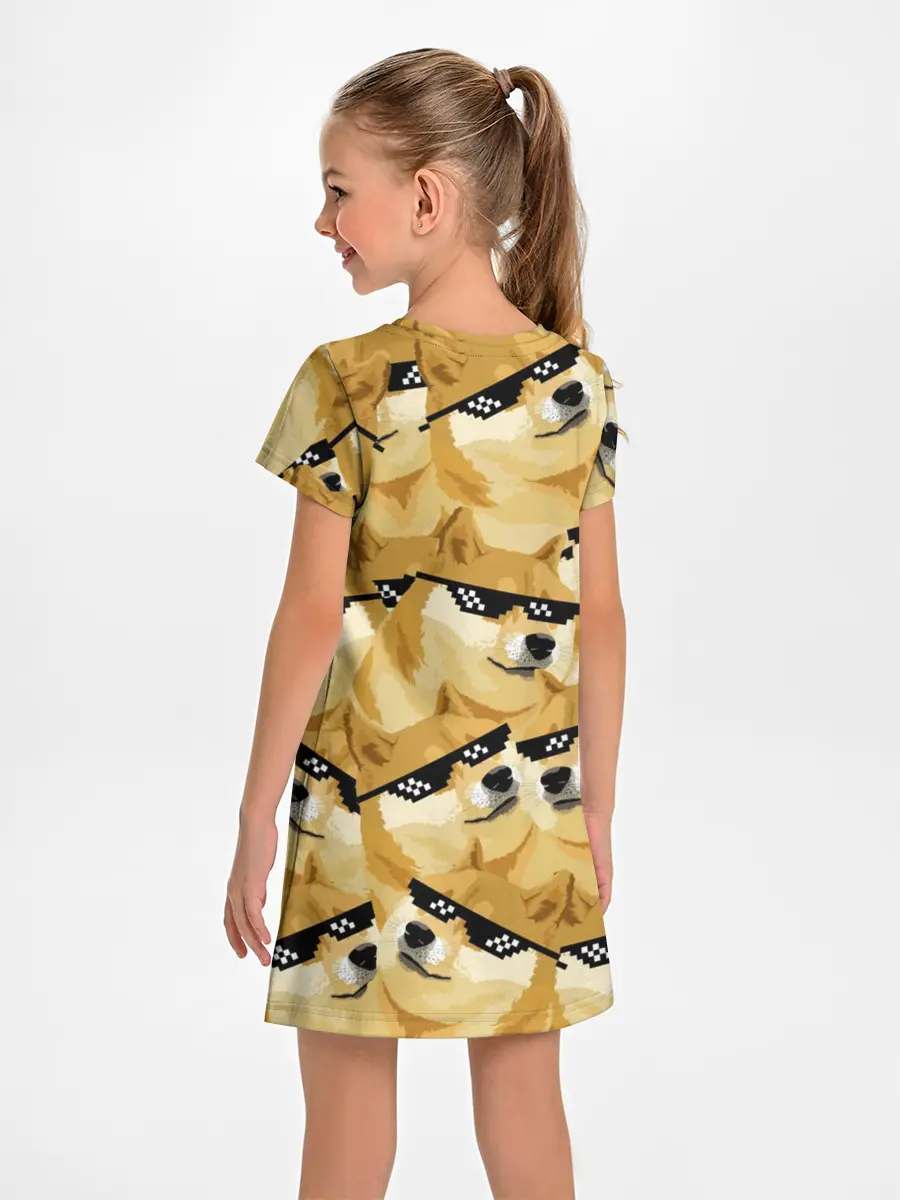 Детское платье / Doge мем в deal with it очках