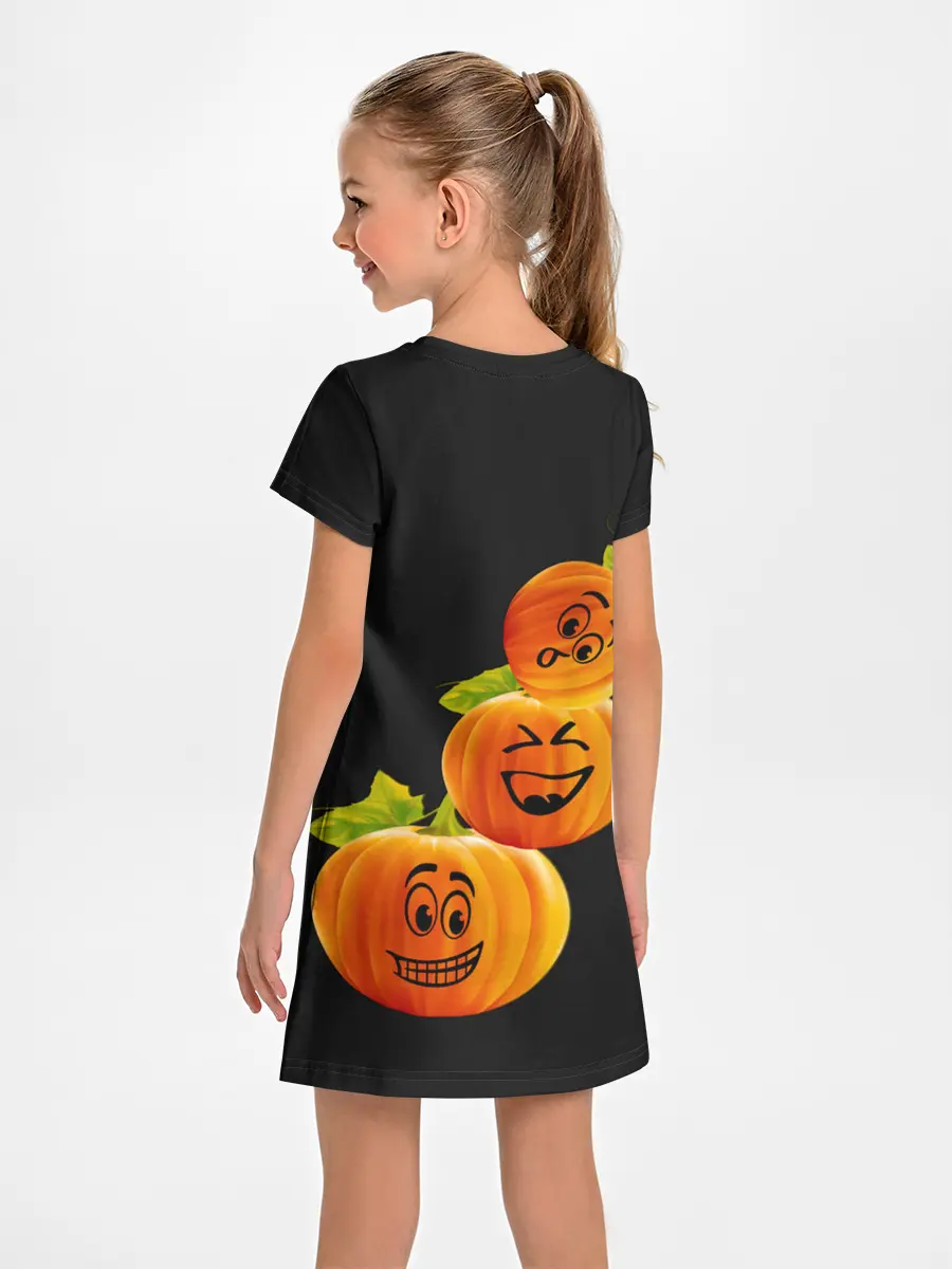 Детское платье / Хэллоуин смешные тыквы