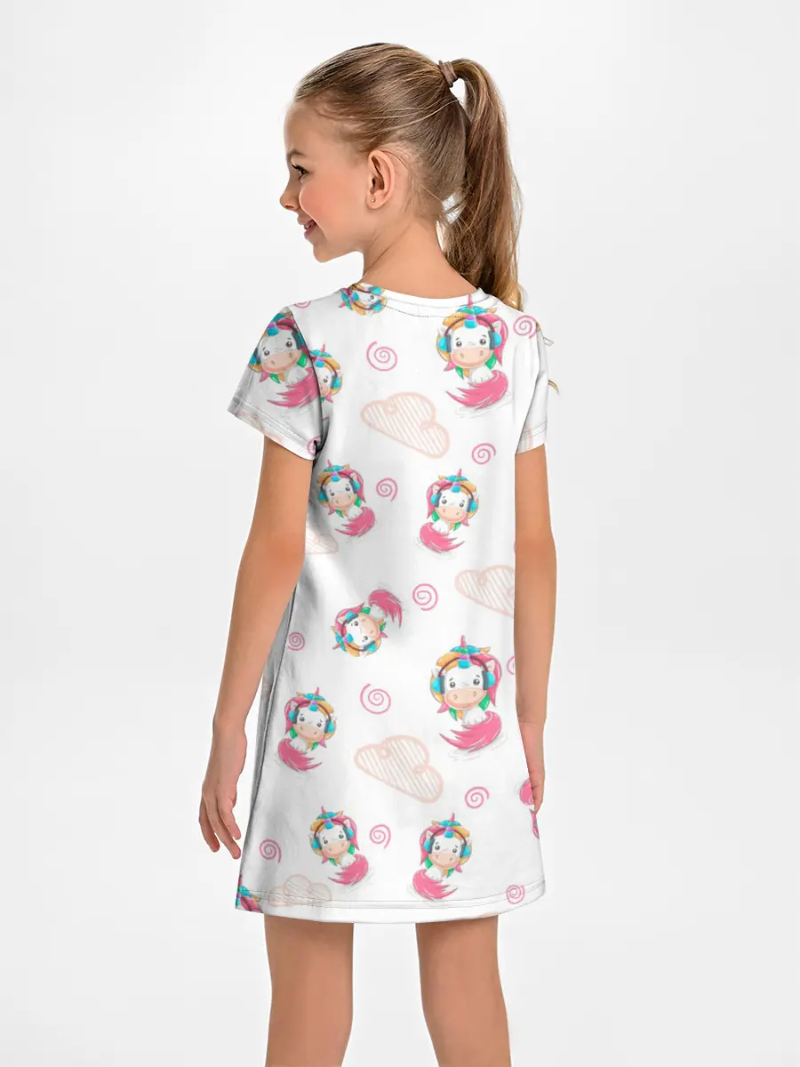 Детское платье / Радужные Единороги