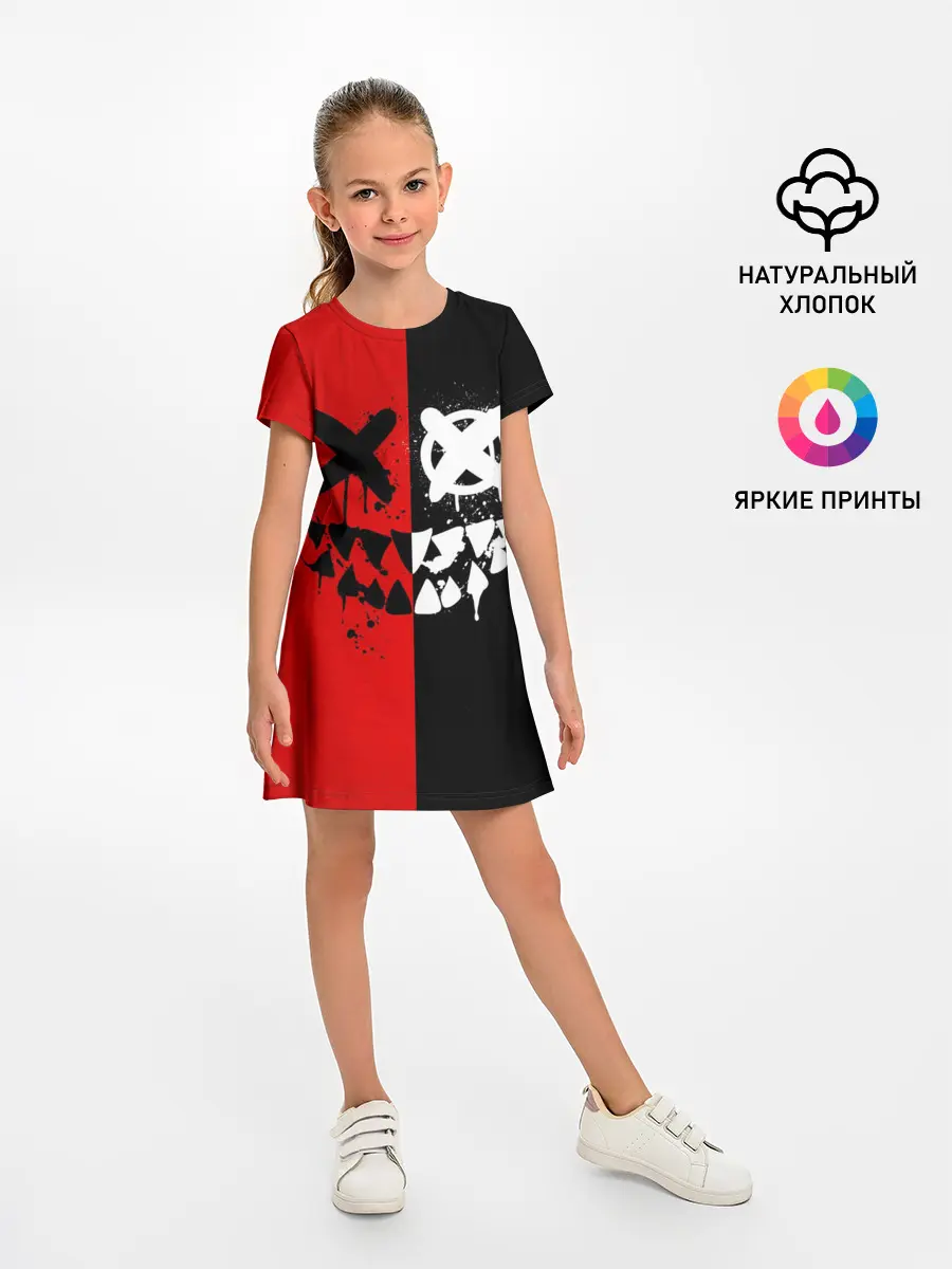 Детское платье / Smail Black and red