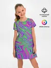Детское платье / Неоновый абстрактный узор