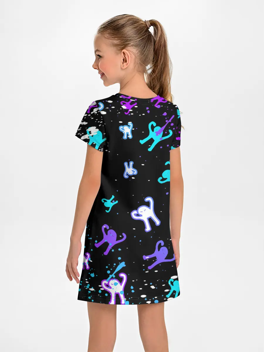 Детское платье / КОТ ЪУЪ СЪУКА | NEON