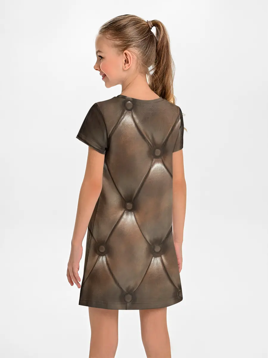 Детское платье / КоЖа в ромбиках