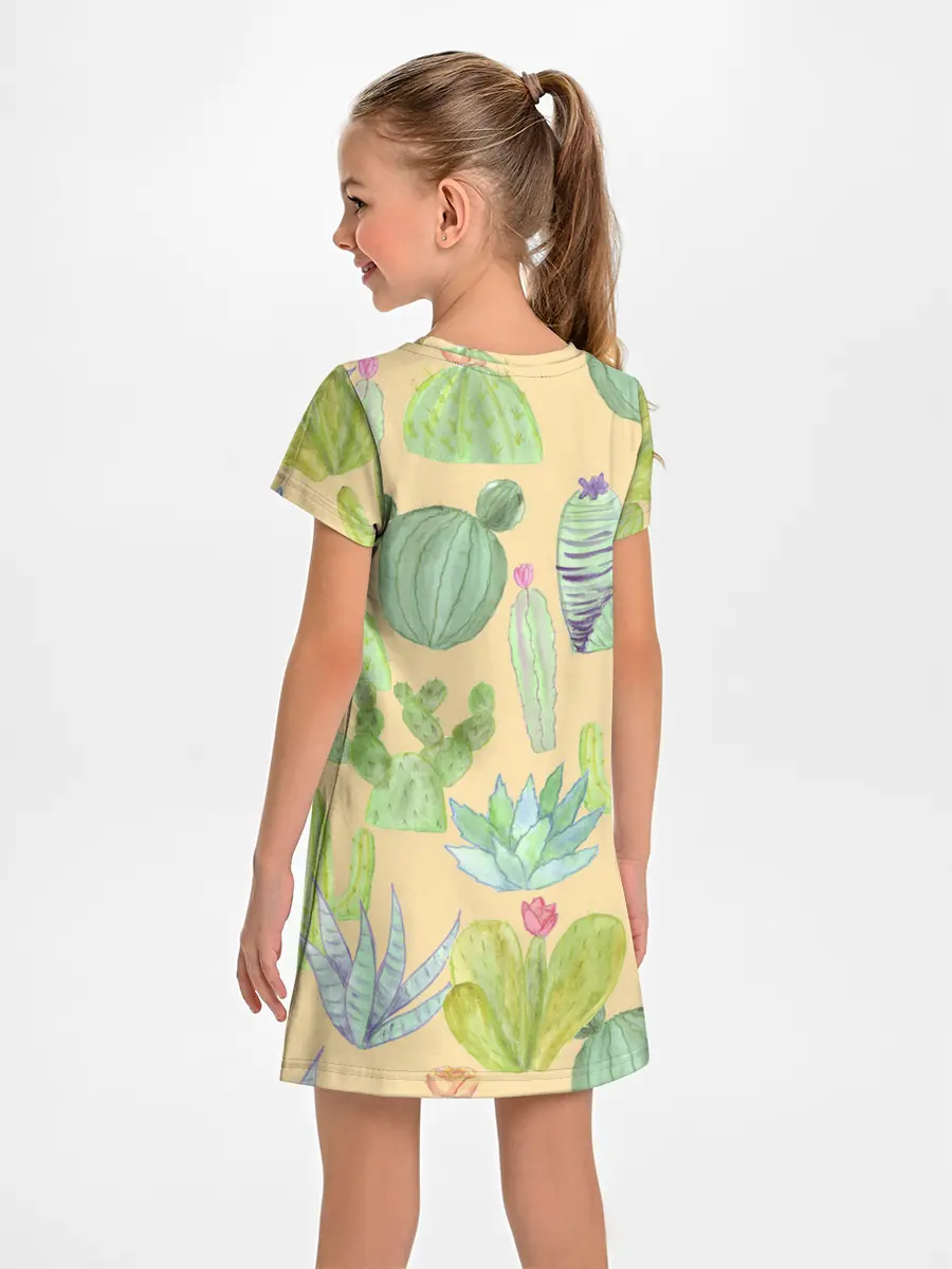 Детское платье / Кактусы в пустыне