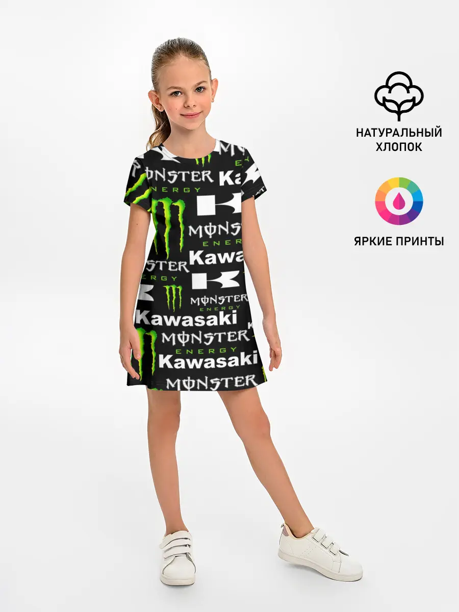 Детское платье / KAWASAKI X MONSTER ENERGY