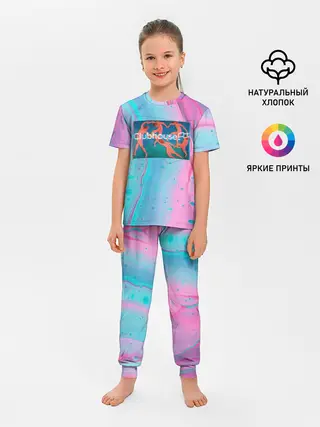 Детская пижама с брюками / Clubhouse геометрия | Клабхаус