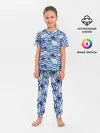 Детская пижама с брюками / Киты и дельфины