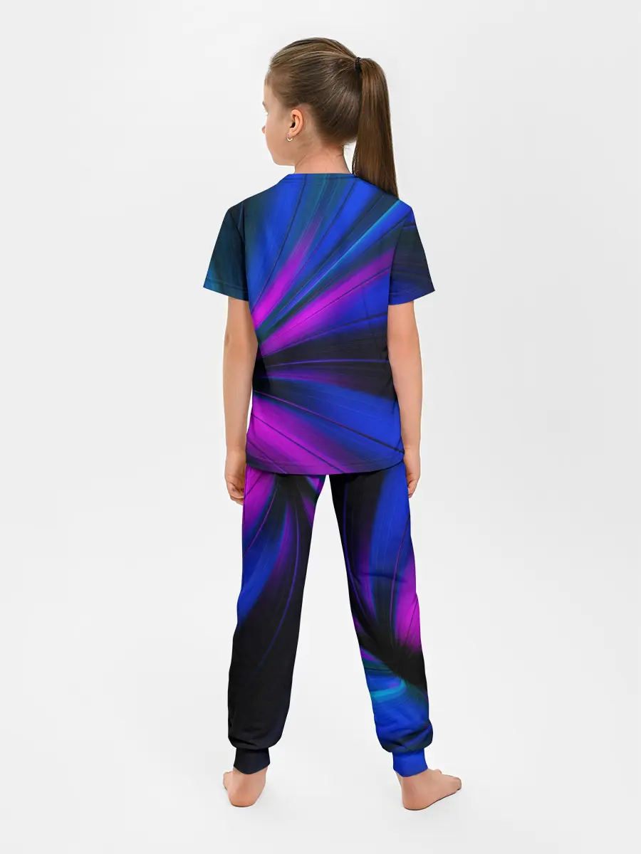 Детская пижама с брюками / НЕОНОВЫЕ ВОЛНЫ | NEON STRIPES