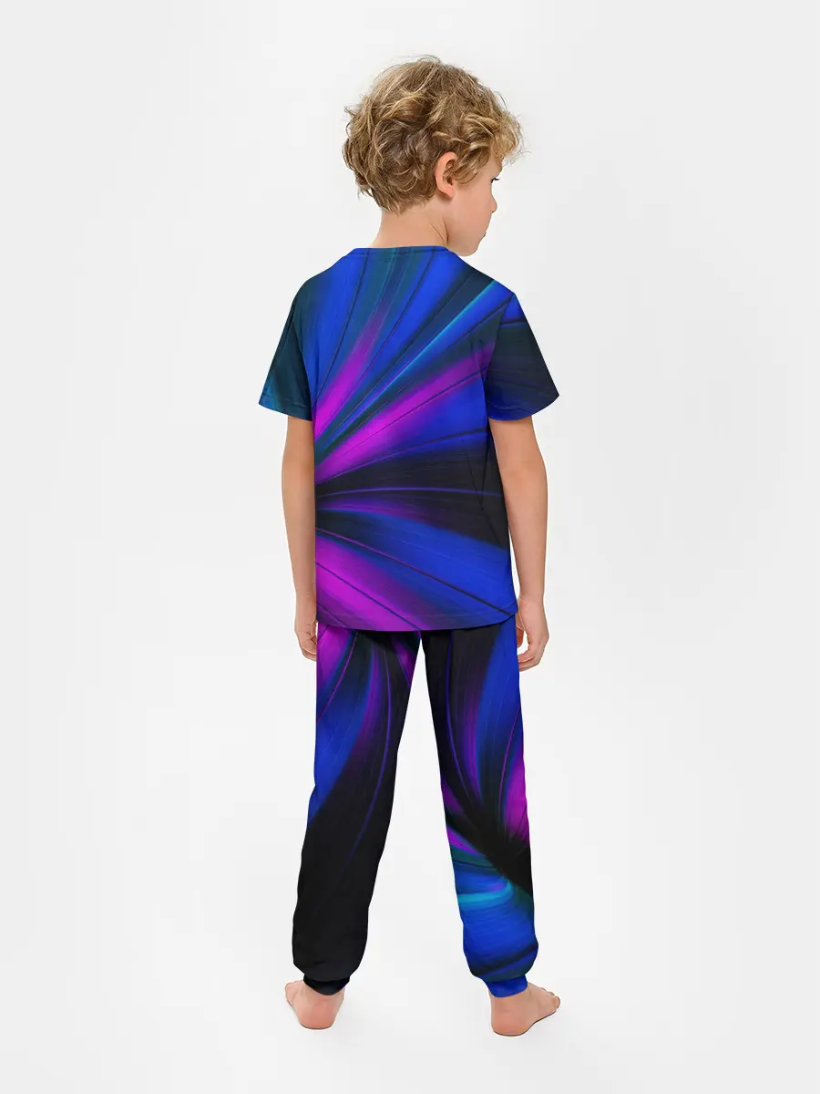 Детская пижама с брюками / НЕОНОВЫЕ ВОЛНЫ | NEON STRIPES