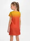 Детское платье / Пика - пика оранжевый