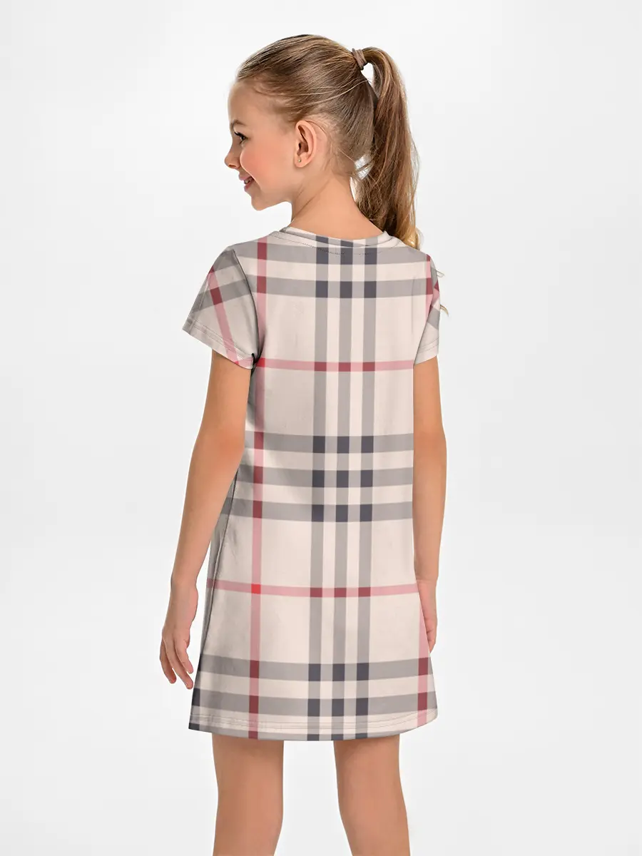 Детское платье / Светлая клетка