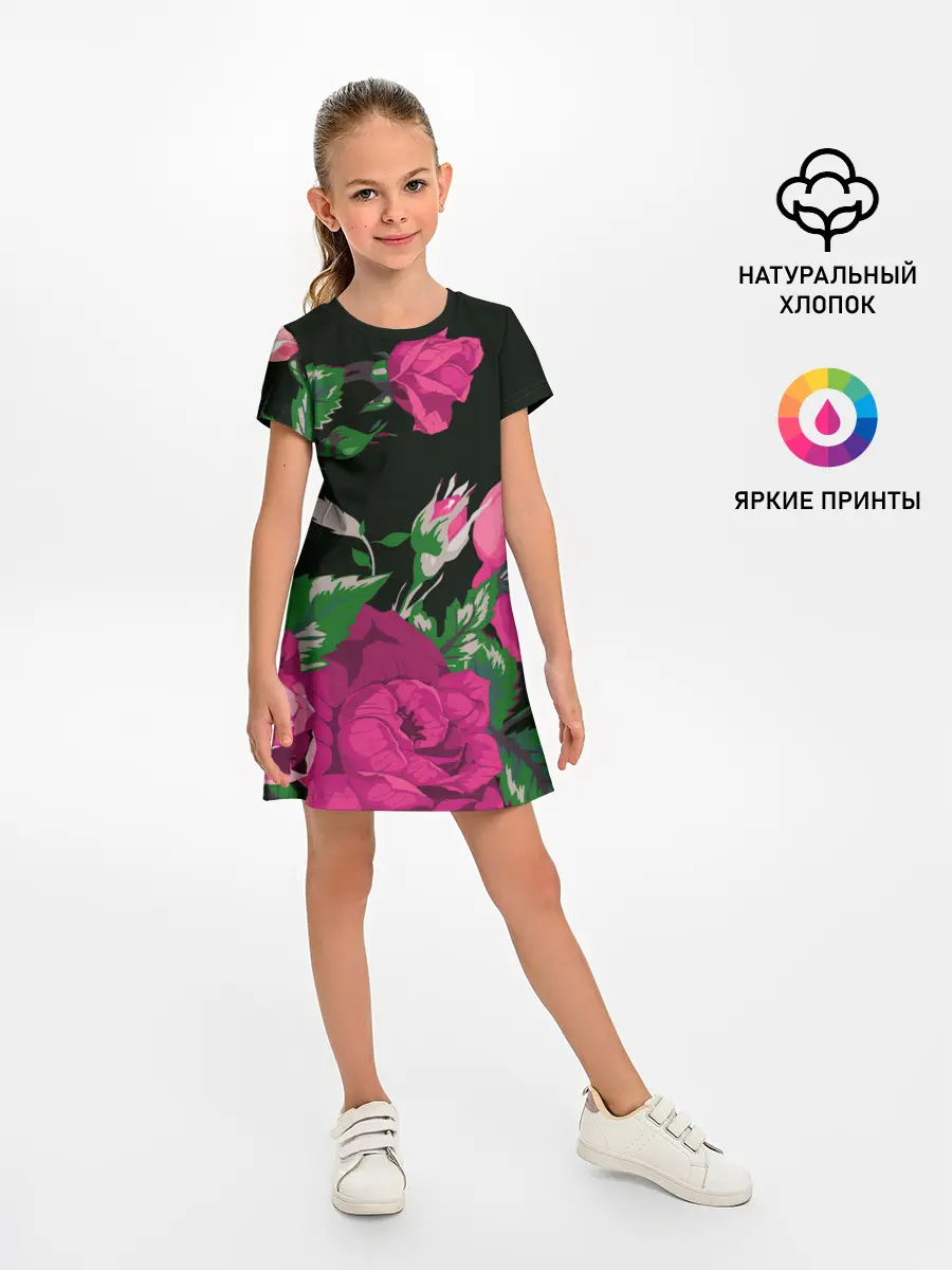 Детское платье / Розы