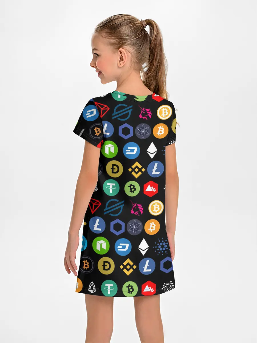 Детское платье / ЛОГОТИПЫ КРИПТОВАЛЮТ | CRYPTOCURRENCIES