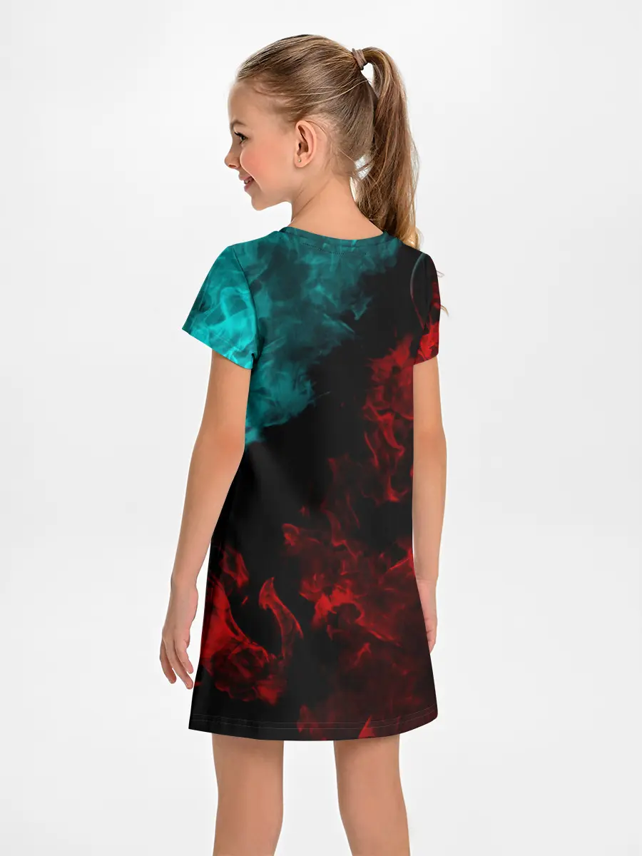Детское платье / НЕОНОВЫЙ ОГОНЬ