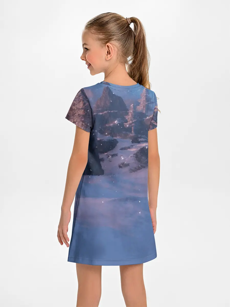 Детское платье / Valheim лого с секирой