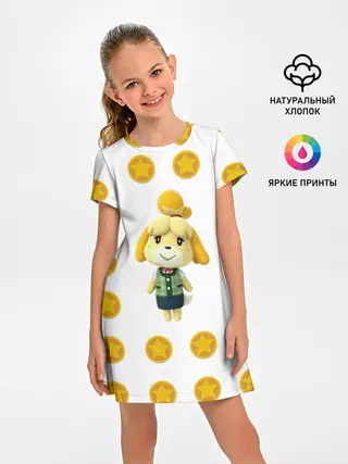 Детское платье / Animal crossing - Isabelle