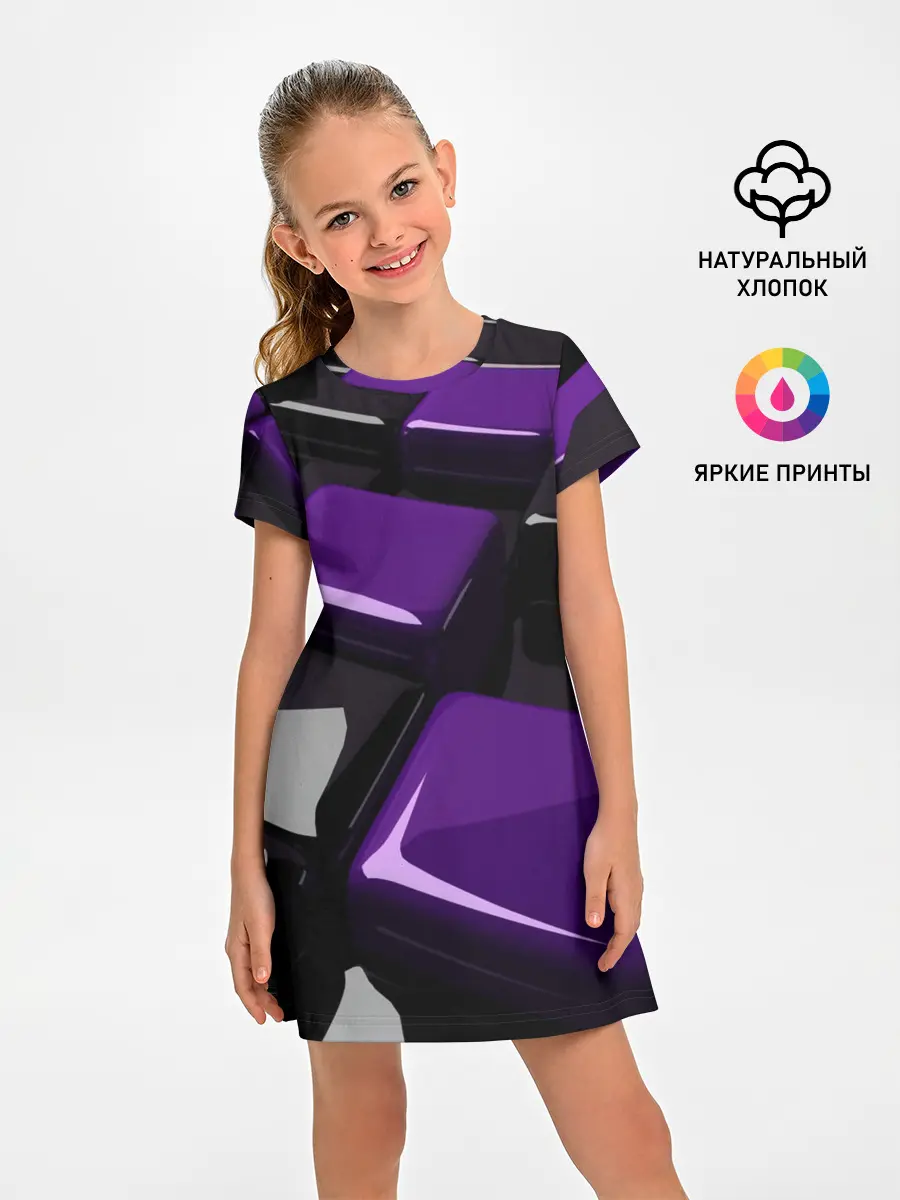 Детское платье / НЕОНОВАЯ ГЕОМЕТРИЯ