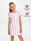 Детское платье / Розовые линии