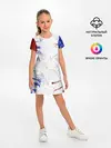 Детское платье / BLUE WHITE & RED