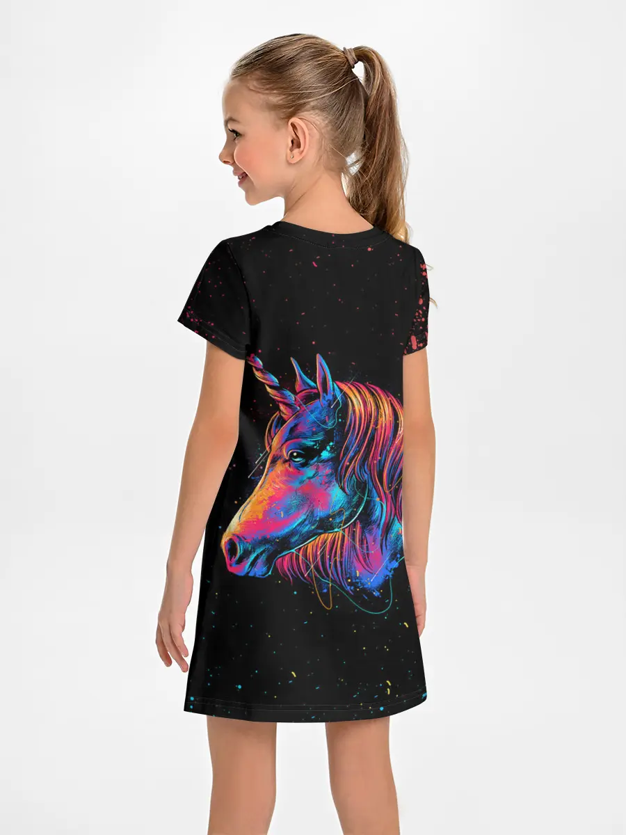 Детское платье / ЕДИНОРОГ | UNICORN RAINBOW