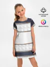 Детское платье / White 3d lines