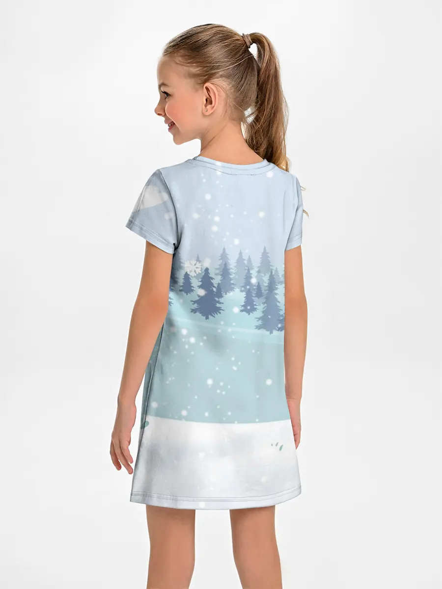 Детское платье / Олень с кружкой